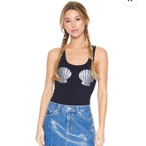 Rhinestone Seashell BodySuit